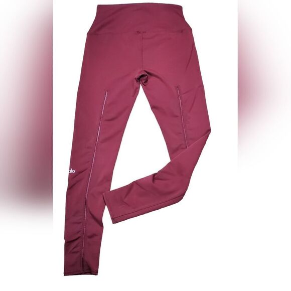 Alo Maroon 7/8" Leggings - Picture 2 of 5